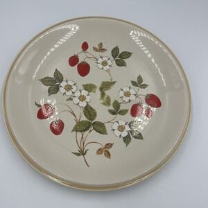 Vtg Sheffield Stoneware Dinner Plate 10.5" Strawberries n Cream #308 Collectible